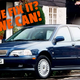A photo of a blue Volvo wagon with the caption "can we fix it? Yes we can!"